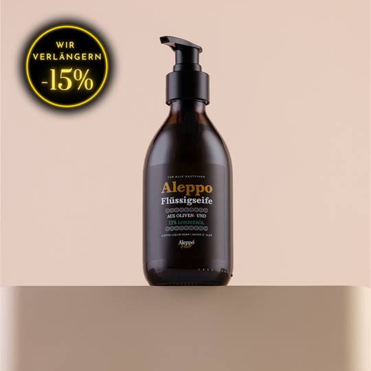 Aleppo-Seife flüssig, 12% Lorbeeröl