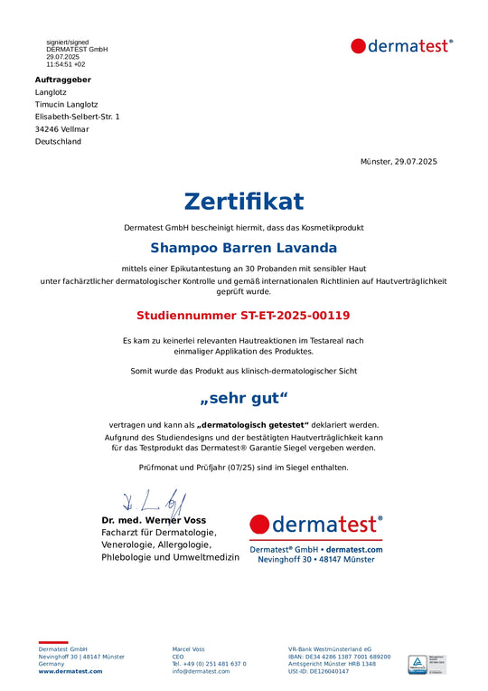 1x Shampoo-Barren - Rosmarin CO2-Extrakt und Hopfenextrakt